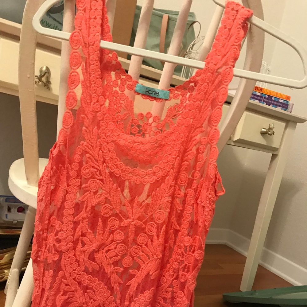 Coral karli top